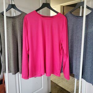 (3) Athletic Works LS Tops- XXXL